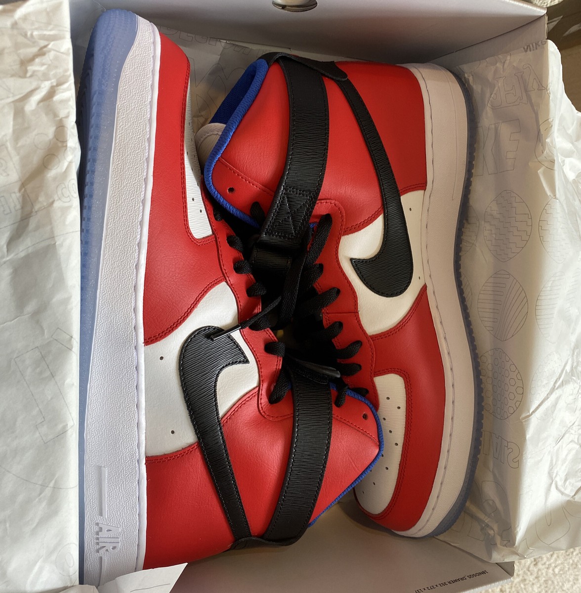 Nike Air Force Hi ID By You Custom Shoes Mens Size 14 Brand New