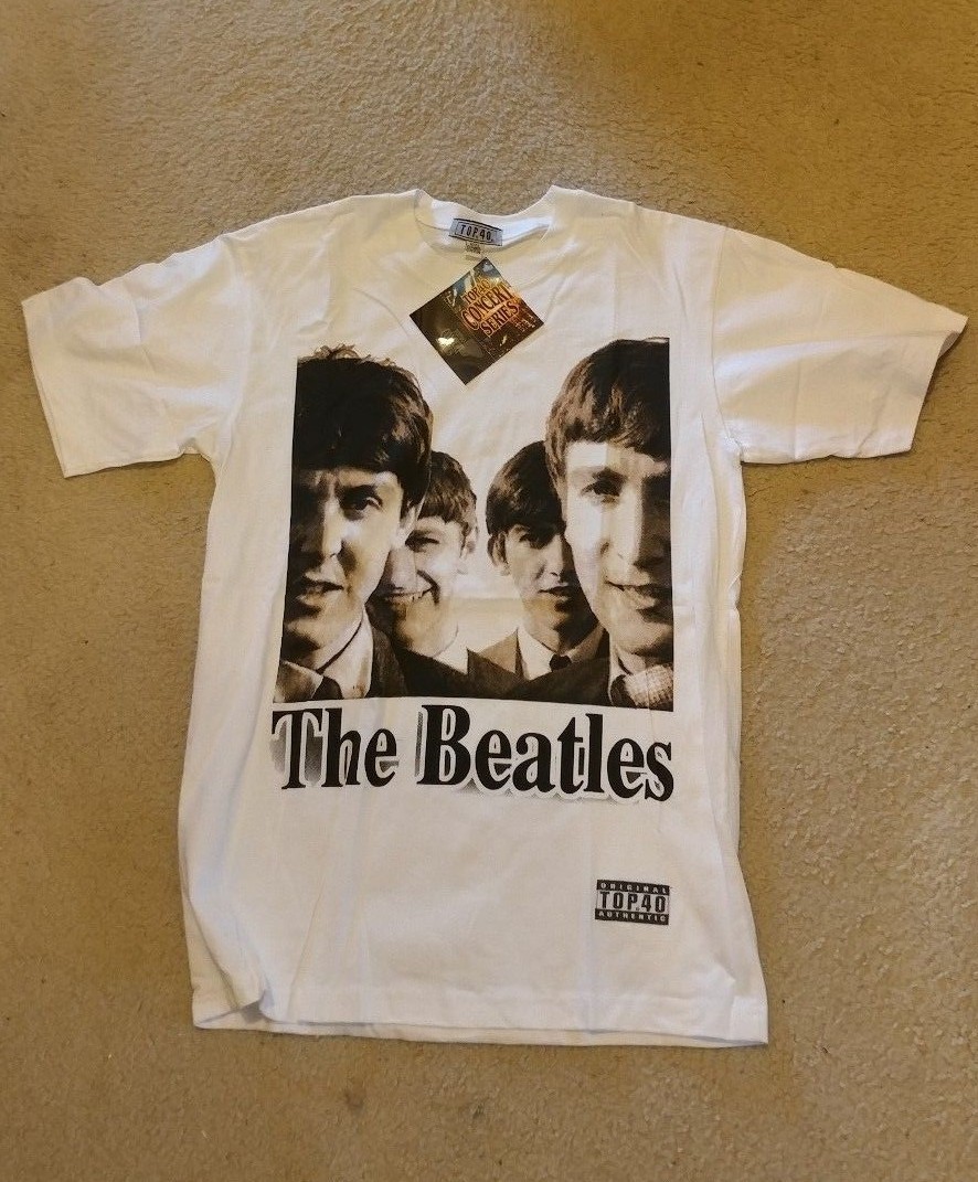 New With Tag THE BEATLES T-SHIRT Top 40 Concert Series 100