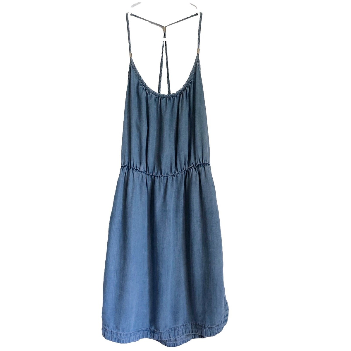 Denim Chambray Mini Tank Dress Lyocell Casual Sleeveless Summer Life In Progress | eBay Denim Chambray Mini Tank Dress Lyocell Casual Sleeveless Summer Life In Progress | eBay