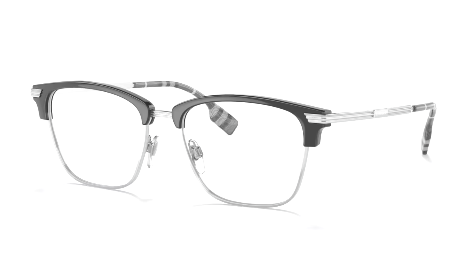 Reading Glasses BURBERRY Pearce B 2359 3001 53-17 Black & Silver Frames Readers-image