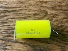 1 New 68 uF 250V Supertech MPT Film Audio Signal Crossover Capacitor (Qty)