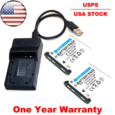 Battery / USB Charger For Fujifilm FinePix XP50 XP60 XP70 XP80