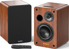Bluetooth Bookshelf Speakers, 40W X 2 Powered TV Speakers with 4 Inch Woofer, Tu