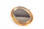 W/ Dress Cutting 1800's Antique V25 Victorian Era Gold Filled Mourning Brooch
