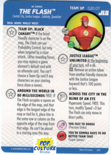 HEROCLIX JLU Team Up Card 020.07 THE FLASH Black Canary