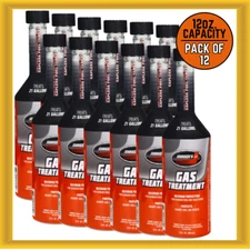 Johnsen's 4679 12oz Gas Treatment Protects Against Gas Line Freezes (Pack of 12)