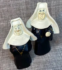 Singing Nun Figurine Allyson Nagel Design For Roman INC 1994 Set Of 2 Vintage 