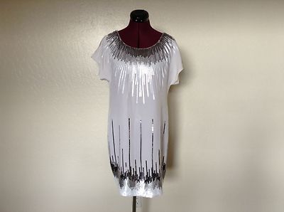 bcbg white silk dress BCBG MAXAZRIA White Silk Chiffon Gown 4 Wedding Bridal Grecian Column Maxi Dress