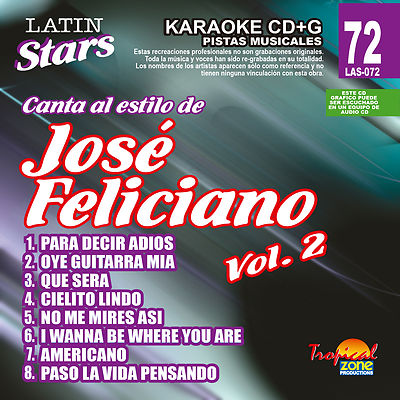 Karaoke Latin Stars 72 Jose Feliciano Vol.2