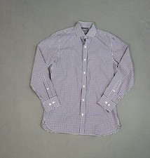 Bonobos Stretch Tailored Slim Fit Dress Shirt Mens 15 1/2-32 Blue Long Sleeve