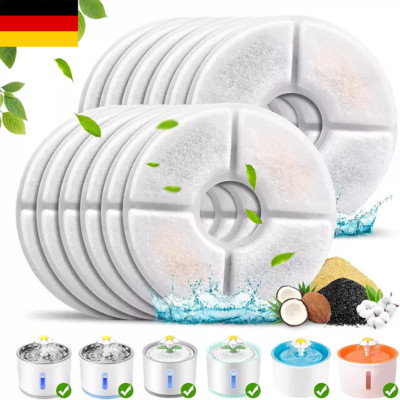 1-12stk Filters Pet Water Fountain Replacement Filter Cat Dog Round New