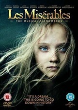 LES MISERABLES HUGH JACKMAN RUSSELL CROWE ANNE HATHAWAY UNIVERSAL DVD NEW SEALED