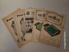 Port Vale Match Day Programme Collection 60s and 70s