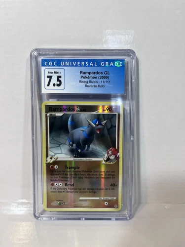Pokemon Rampardos GL Reverse Holo Rising Rivals 11/111 NM CGC 7.5
