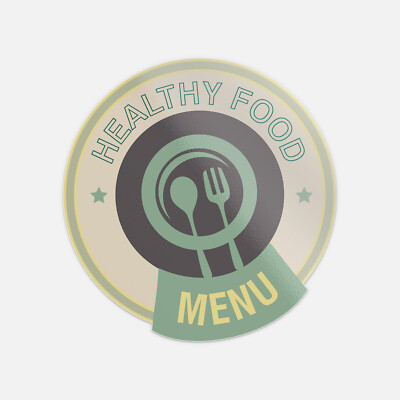 Menu Healthy Food Restaurant Label Vinyl Sticker Decal | eBay