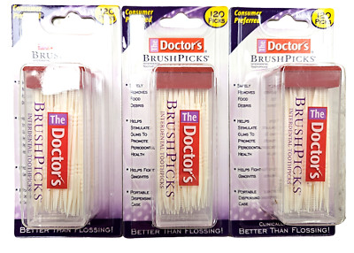 The Doctors Brush Picks Toothpicks 120ct ( 3 pack )  