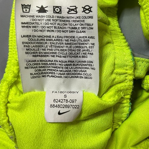 Nike Dri Fit Tempo Running Shorts Lined Gray Turquoise Neon Womens S Athletic - Picture 6 of 6