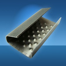 1000 Verschlussh&uuml;lsen 13 mm Metall, geriffelt, verzinkt f&uuml;r Umreifungsband PP