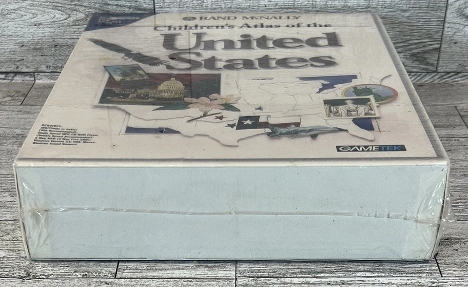 Gametek 1994 Rand McNally Children’s Atlas Of The Untied States Windows 3.1 NEW - Image 4 of 4