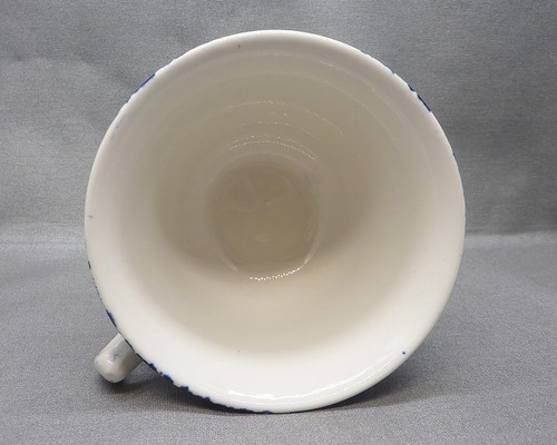 Vintage Burleigh Calico Blue and White Teacup & Saucer Staffordshire, England - Picture 7 of 8