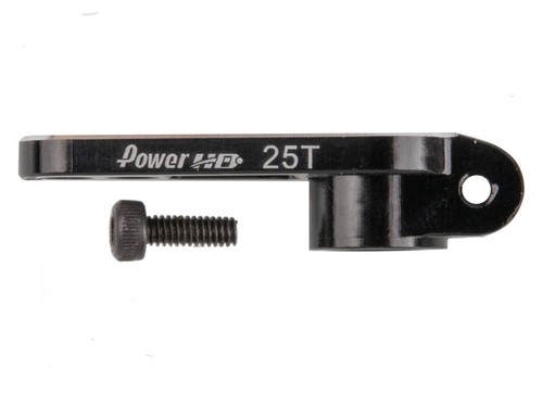 Power HD Lenkung Servo Arm 25T schwarz Aluminium - Bild 2 von 3