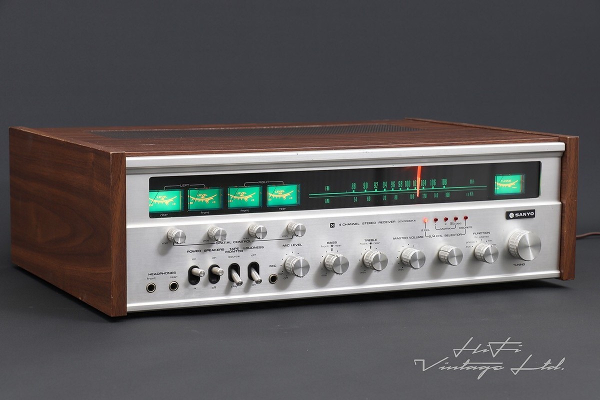 Sanyo DCX3300KA 4-Channel Stereo Receiver Quadrophonic HiFi Sanyo DCX3300KA 4-Channel Stereo Receiver Quadrophonic HiFi