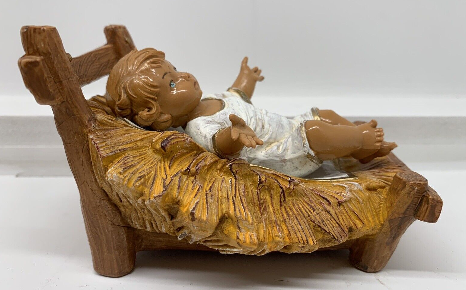 1991 Fontanini Nativity Set Holy Family 12" Figures, Mary, Joseph, Shed