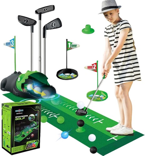 Verbessertes Minigolf Set Spielzeug für Kinder,Indoor Outdoor Golfkoffer Spiele - Bild 2 von 18