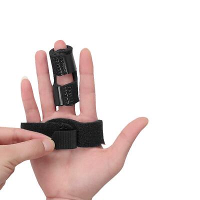 Triggerfingerschienen für Daumen, Zeige, Mitte, Ring, kleiner Finger schwarz