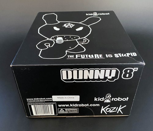 Frank Kozik firmato Kidrobot 06 8" Anarchy Future is Stupid Dunny LE AUTOGRAFATO - Foto 5 di 7