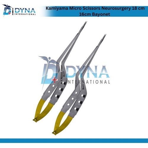 Kamiyama Micro Scissors Neurosurgery 18 cm 16cm Bayonet Handle 2Pcs - Picture 4 of 6