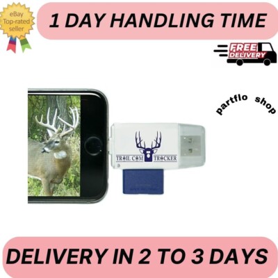 TRAIL CAMERA SD CARD READER Smartphone iPhone Android Game Tracker Cam Viewer