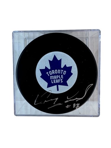 DOUG FAVELL Toronto Maple Leafs Autographed InGlas Official NHL Hockey Puck COA - Bild 3 von 6