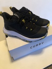 Under Armour Steph Curry 3Z5 Kids Size 6 Black White Yellow Sneakers New W Box