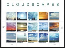 #3878 CLOUDSCAPES.  MINT SHEET.  F-VF NH. BCV $27