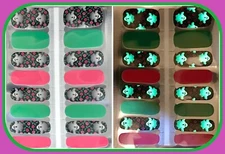 Color Nail Polish Strips,16ct. Ghost And Roses   . PLEASE READ DESCRIPTION BELOW