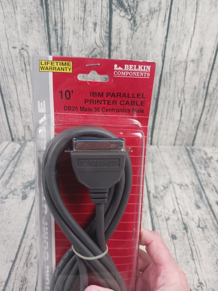 Belkin - IBM Compatible Parallel Printer Cable 10 Feet (F2A032-10) Brand New - Image 2 of 3