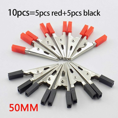 5/10pcs 35mm 50mm Crocodile Car Alligator Clip Battery Terminal Test Lead Clamp - Picture 11 of 11