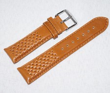 Genuine Leather Watch Strap Brown Band 22mm for Automatic Watch