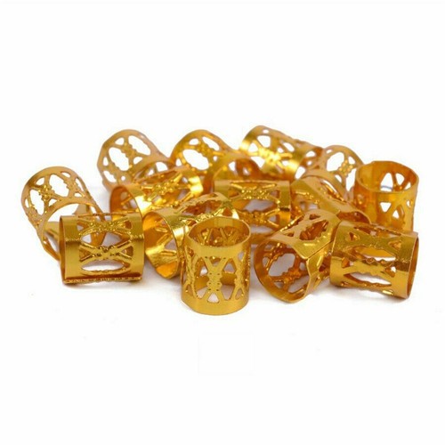 Hair Jeweller Cuffs Pendants Braid Rings Dreadlocks Beads Accessories Set - Picture 3 of 14