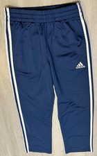 adidas Boys Regular Fit Track Pants M Navy/White 3-Stripes Drawstring