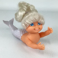 TNT Mermaid Princess Doll Bathtime Tub Pool Toy Swim Pal Blonde Vintage 1990's