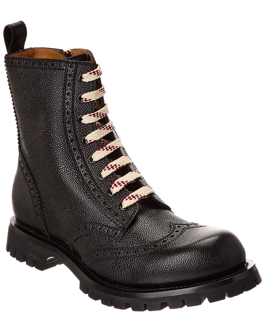 Кожаные ботинки Gucci Мужские черные 6 111190₽