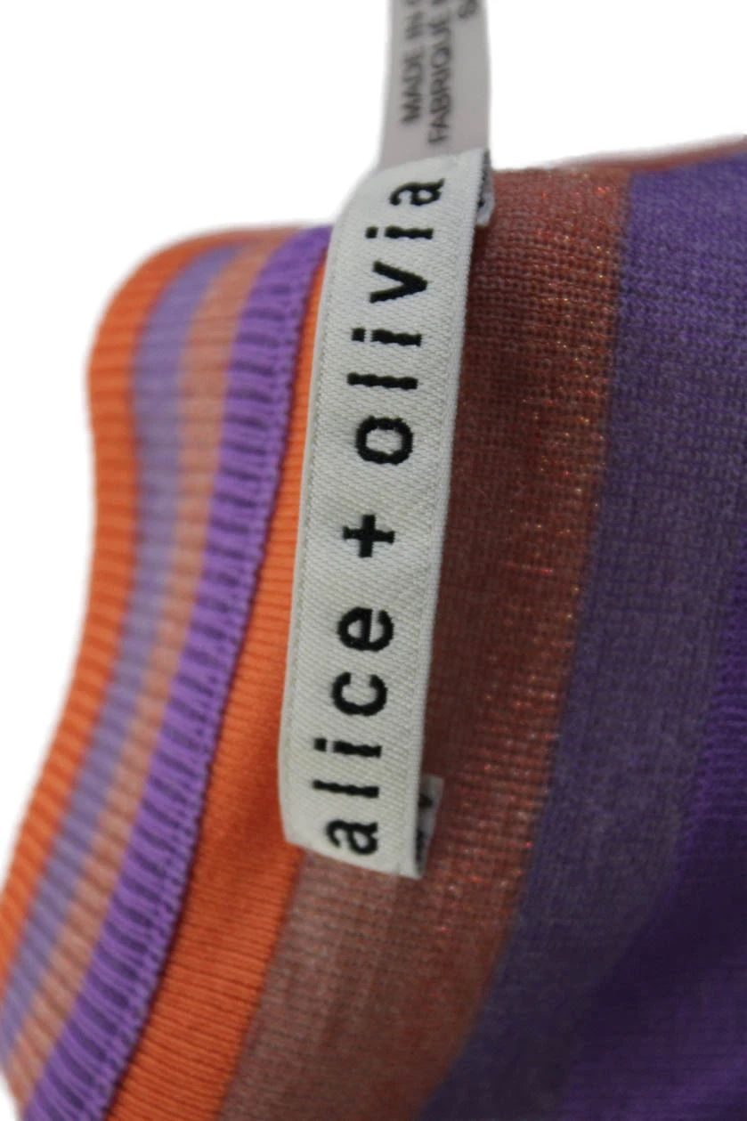 Abito donna T Alexander Wang a righe senza maniche multicolore lana taglia media