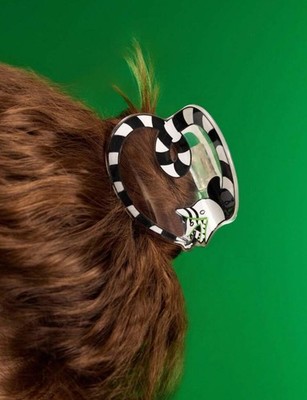 New BEETLEJUICE Claw Clip SAND WORM Hair Clips Barrette TIM BURTON