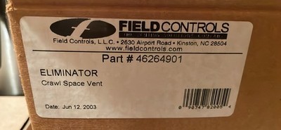 Field Controls Eliminator Venting Fan Crawl  Space Vent Fan