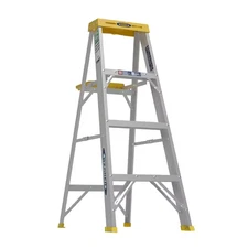 4 Ft. Aluminum Step Ladder (8 Ft. Reach Height) with 225 Lb. Load Capacity Type