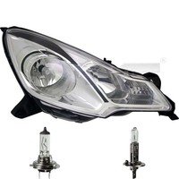 Scheinwerfer Rechts Schwarze Blende H1/H7 FüR CitroëN C3 II Sc_ DS3 Inkl. Lampen