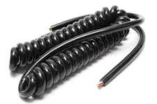 Alpha Wire 706 23AWG 6-Conductor PVC Coiled Retractile Cord, 1-4ft