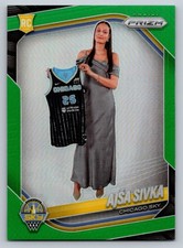 2025 Panini Prizm WNBA #85 Ajsa Sivka Green Prizms